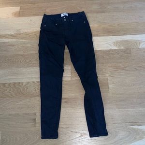 Coated leather Paige verdugo ankle jeans